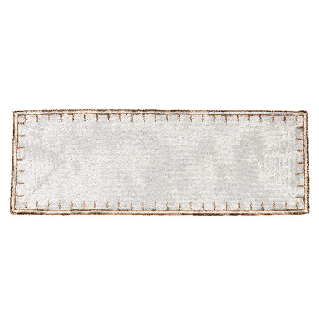 Beaded Brilliance Table Runner - 13"x35