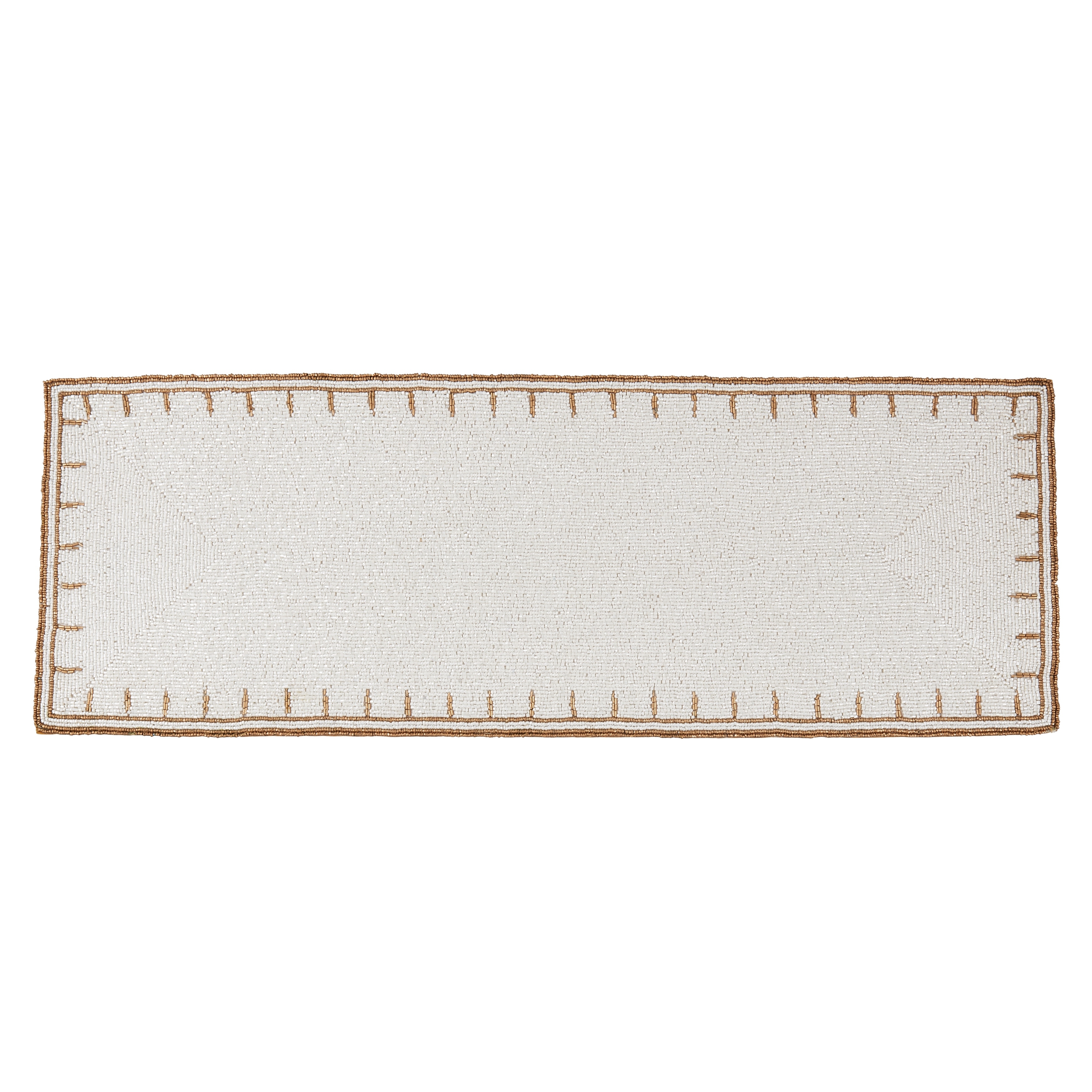 Saro Lifestyle Beaded Brilliance Table Runner - 13"x35