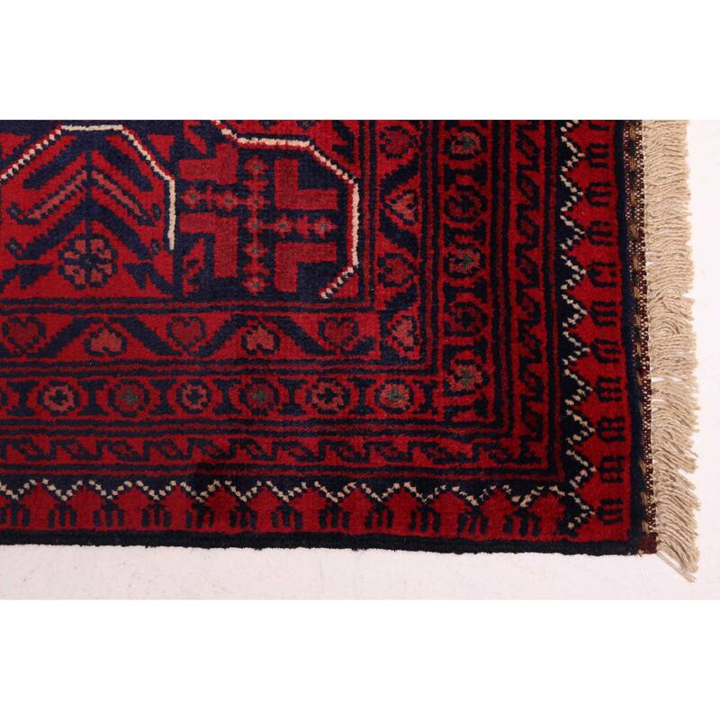 ECARPETGALLERY Hand-knotted Finest Khal Mohammadi Red Wool Rug - 6'8 x 9'8