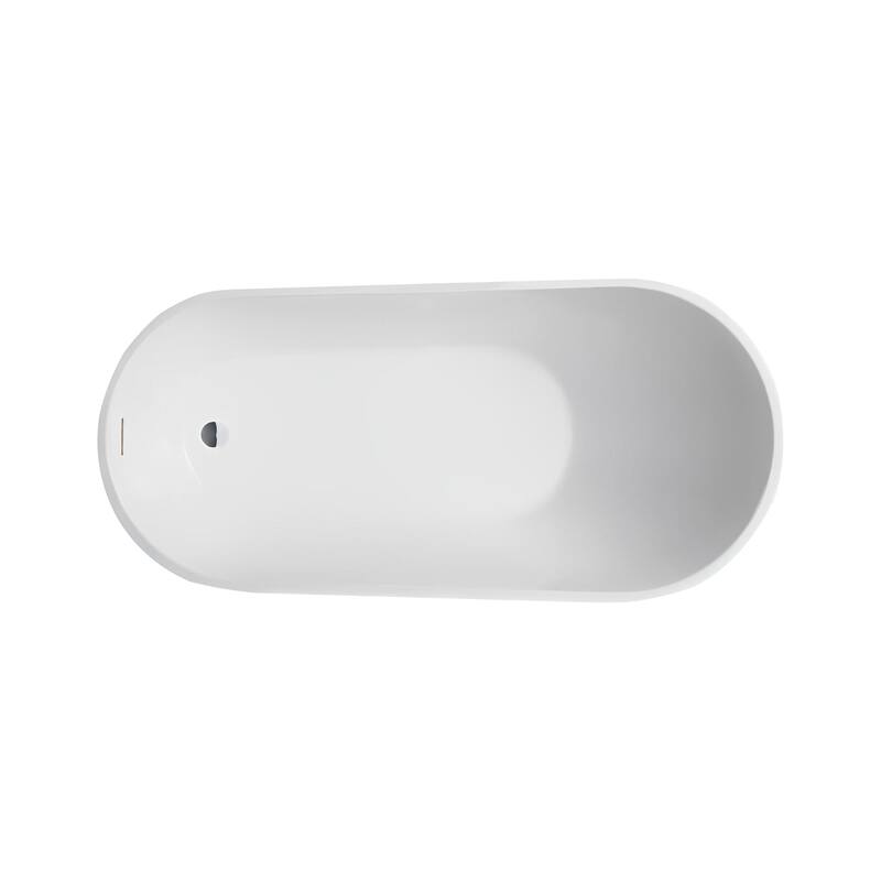 Vanity Art 55" Acrylic Freestanding Soaking Bathtub