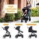 preview thumbnail 10 of 20, 2-in-1 Convertible Baby Stroller,Foldable Pushchair for Newborns with Reversible High Landscape Bassinet, Adjustable Canopy