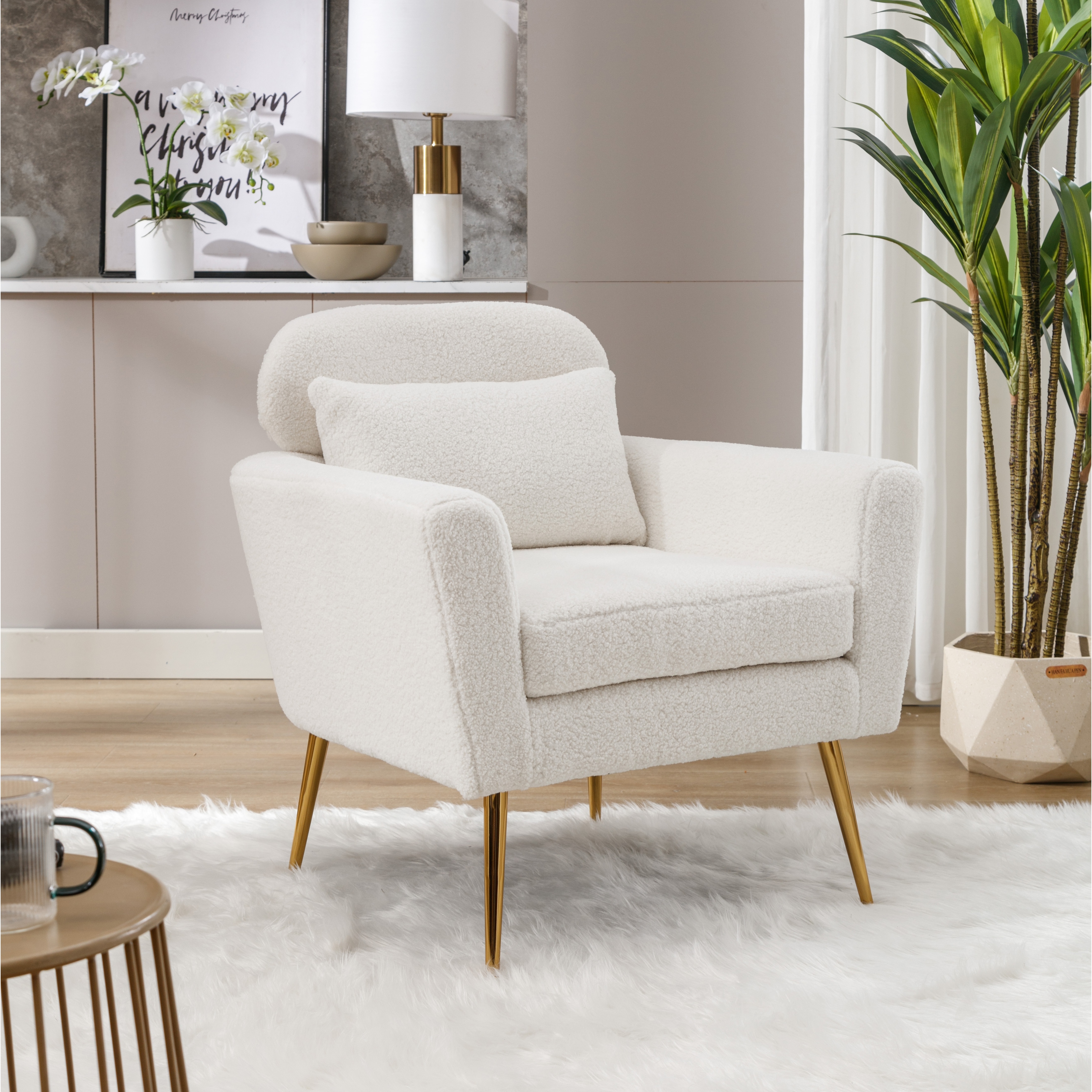 Gold reading chair deals