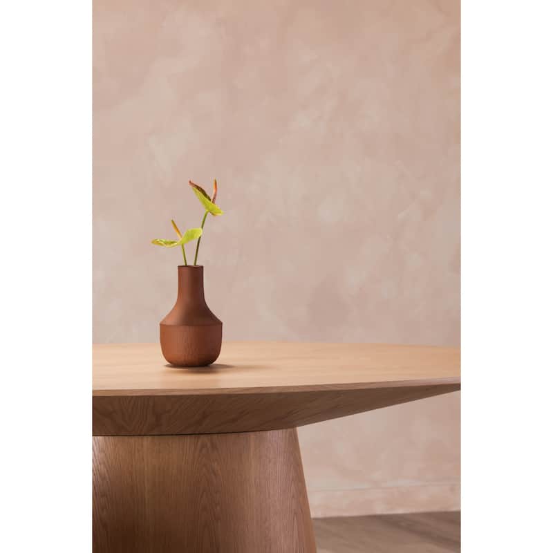 Aurelle Home Modern Pedestal Kitchen Dining Table