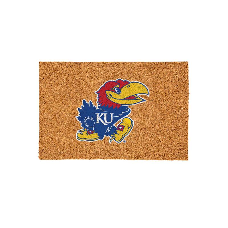 University of Kansas Full Color Indoor/Outdoor Coir Mat