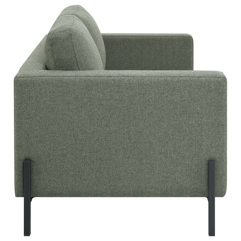 Tilly Transitional Upholstered Track Arm Loveseat