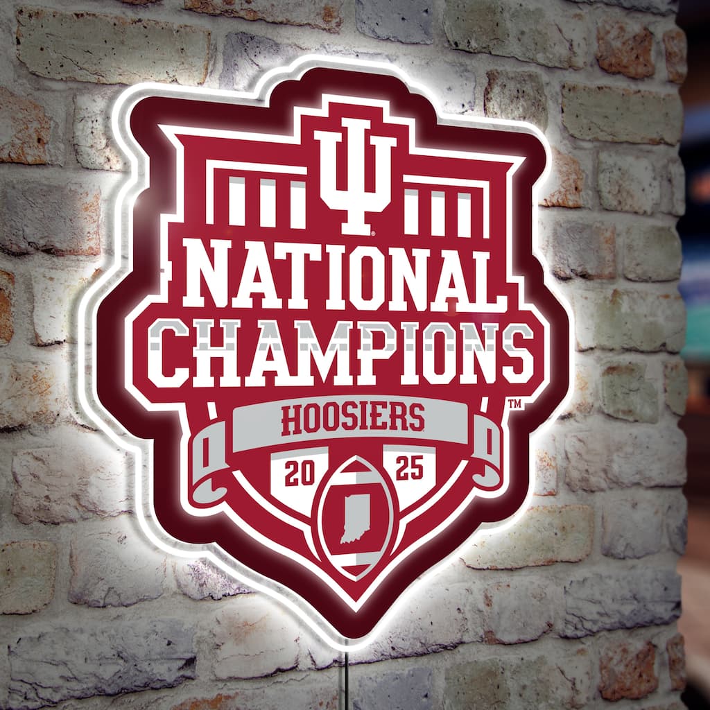Indiana University CFP National Champions LED Lighted Sign