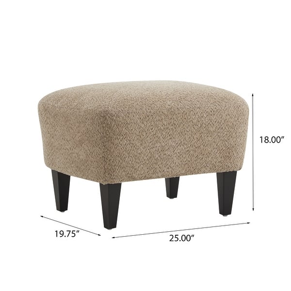 dimension image slide 3 of 9, Hartshorn Upholstered Club Chair and Ottoman Set by Christopher Knight Home