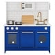 preview thumbnail 8 of 9, Teamson Kids - Little Chef Berlin Modern Play Kitchen - White / Blue - 34.02" L x 11.73" W x 37.24" H