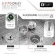 preview thumbnail 7 of 11, Stylish Undermount 15" Stainless Steel Single-Bowl Kitchen Sink S-317G a . - 15"x15"x 8"