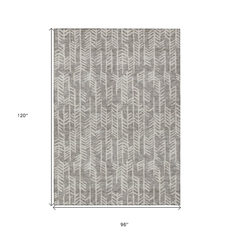 HomeRoots Tribal Transitional Rectangle Outdoor Rug