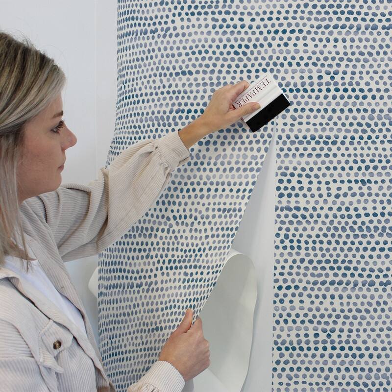 Moire Dots Removable Peel and Stick Wallpaper