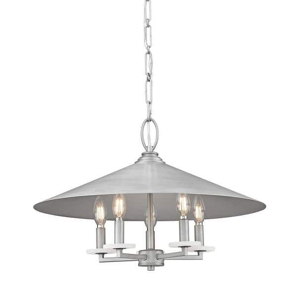 slide 2 of 8, Z-Lite 1953-22 Rialto 5 Light 22" Wide Pendant Signature Pewter