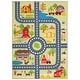 preview thumbnail 34 of 36, SAFAVIEH Kids Playhouse Machine Washable Slip Resistant Fazlie Neighborhood Rug 5'5" x 7'7" - Light Green/Dark Grey
