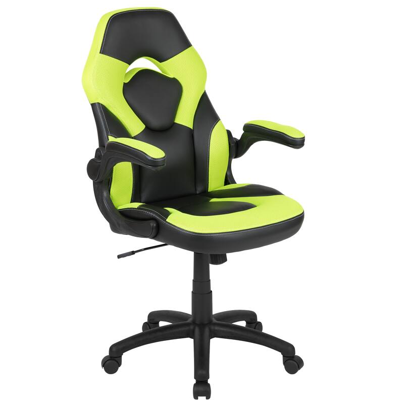 Gaming Desk & Chair Set with Cup Holder, Headphone Hook, and Monitor Stand