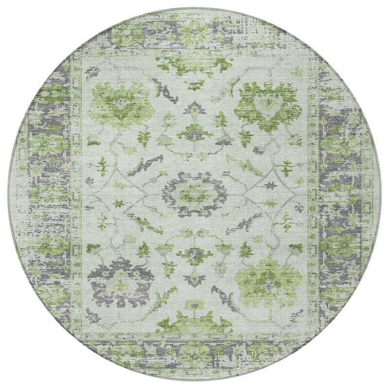 HomeRoots Floral Traditional Rectangle Outdoor Rug
