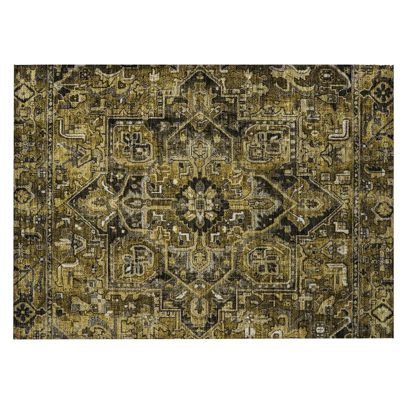 Alne Oriental Weather Resistant Classic Elegance Outdoor Rug