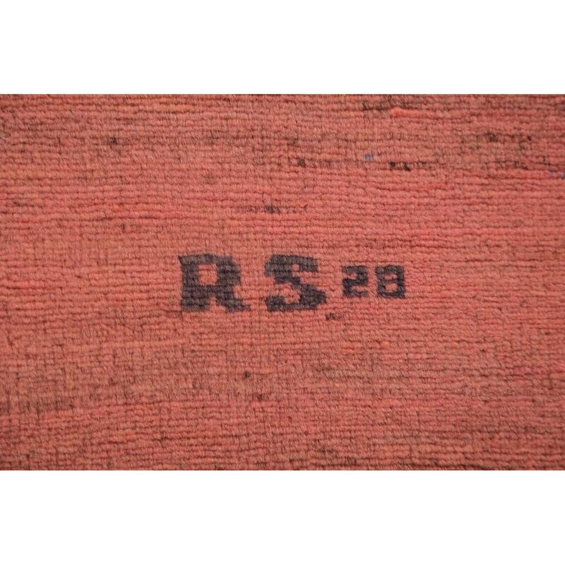 Pink Gabbeh Modern Area Rug Handmade Oriental Wool Carpet - 5'6" x 8'1"