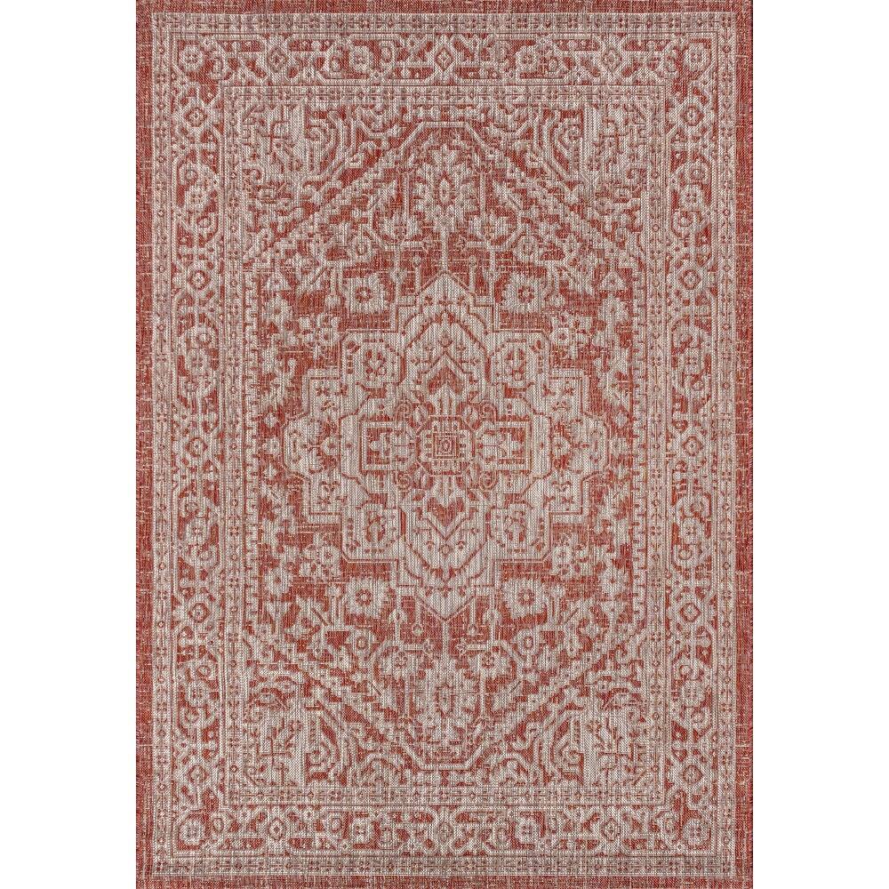 JONATHAN Y Rozetta Medallion Textured Weave Indoor/Outdoor Area Rug