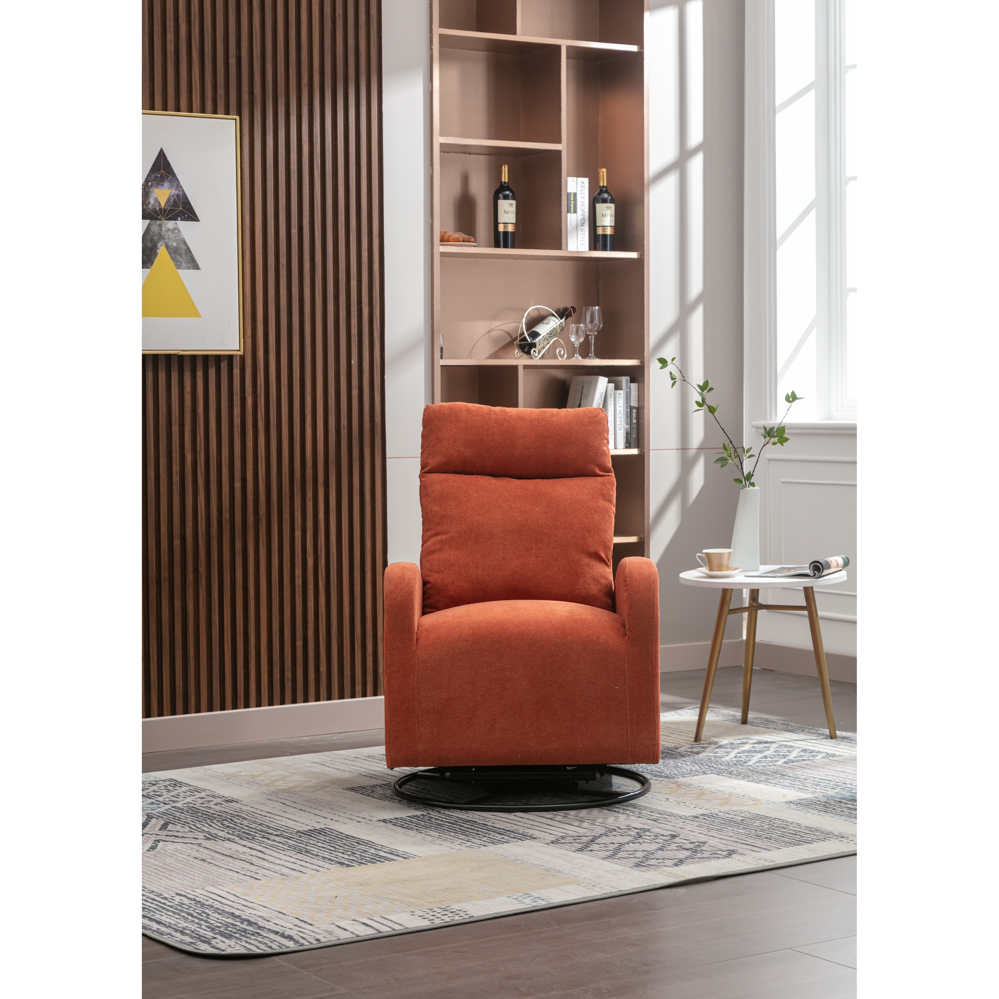 Orange recliner best sale chairs for sale