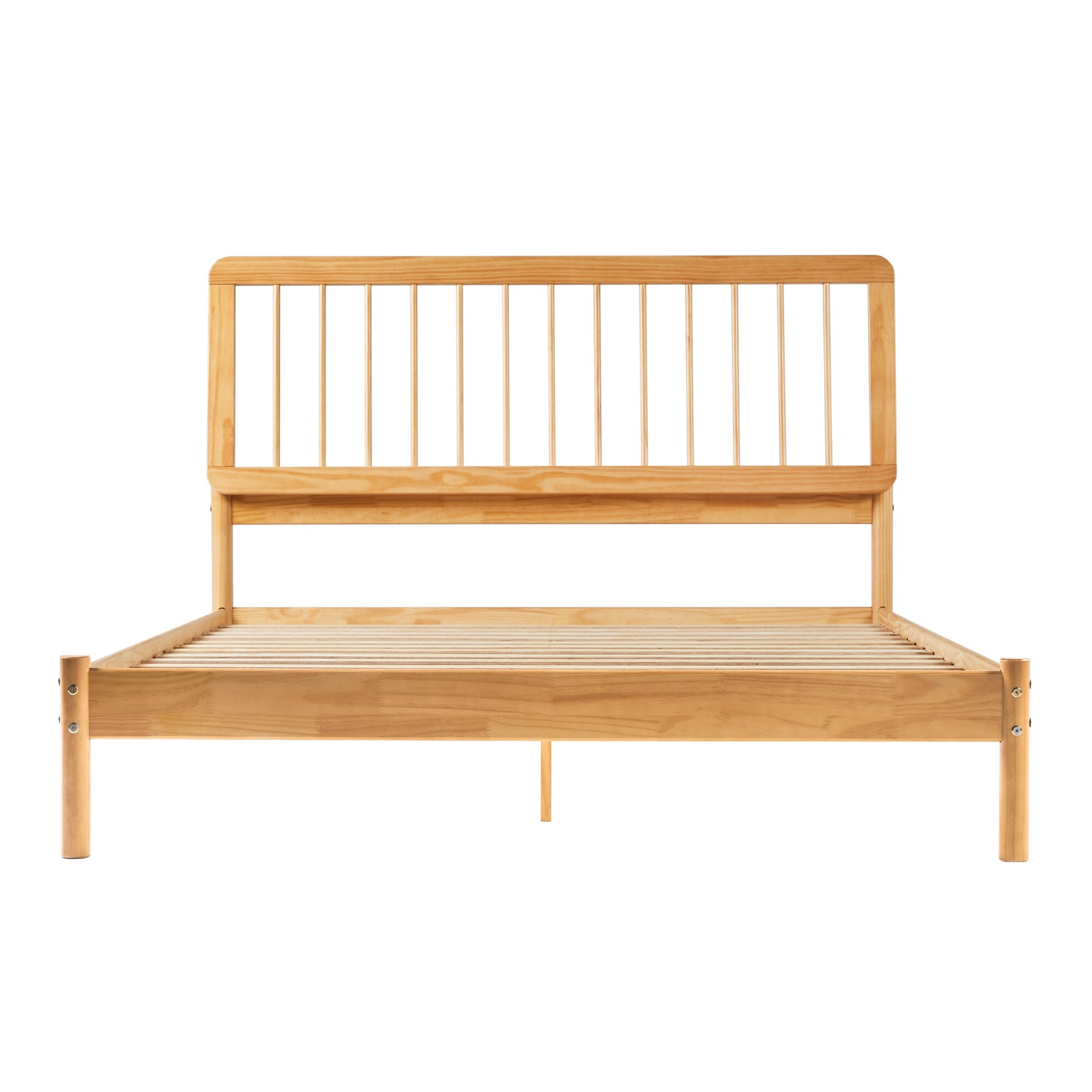 Walker Edison Boho Solid Wood Queen Spindle Bed - Overstock - 38205327