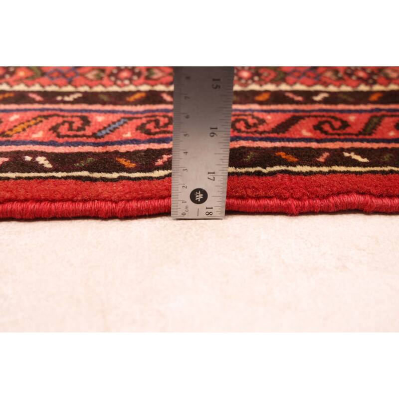 ECARPETGALLERY Hand-knotted Andelz Red Wool Rug - 2'9 x 9'6