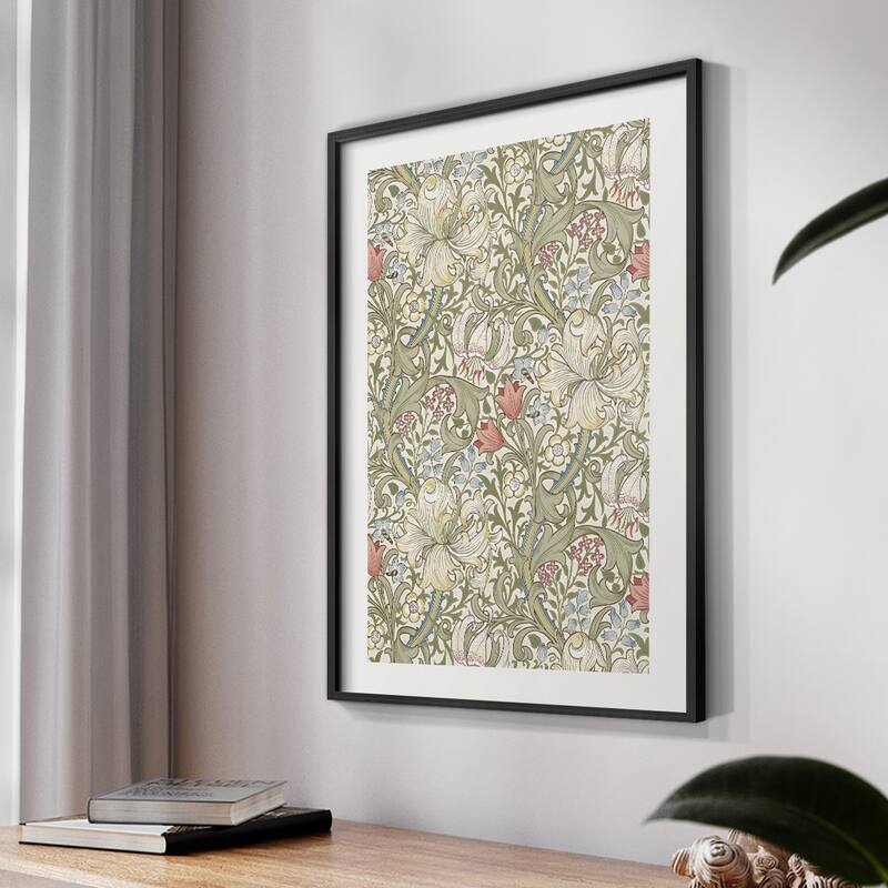 Vintage Floral Print CCCV -Framed Print