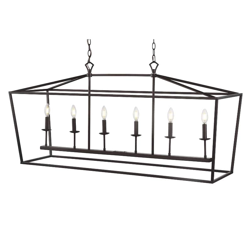 Marion Lantern Metal LED Pendant, by JONATHAN Y