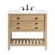 preview thumbnail 41 of 63, Monterey 37-inch Farmhouse Marble Solid Wood Bathroom Vanity