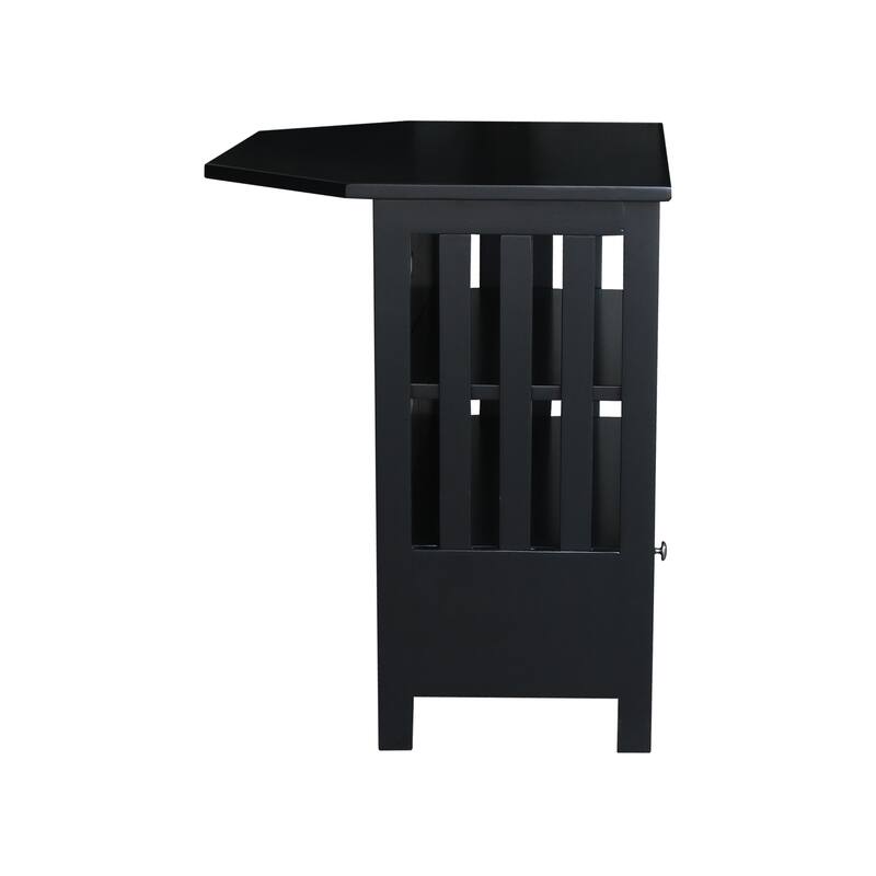 Solid Hardwood Mission Corner TV Stand