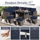 preview thumbnail 82 of 84, AECOJOY 7 Pieces Patio Furniture Set Outdoor Sectional Sofa Rattan Conversation Set