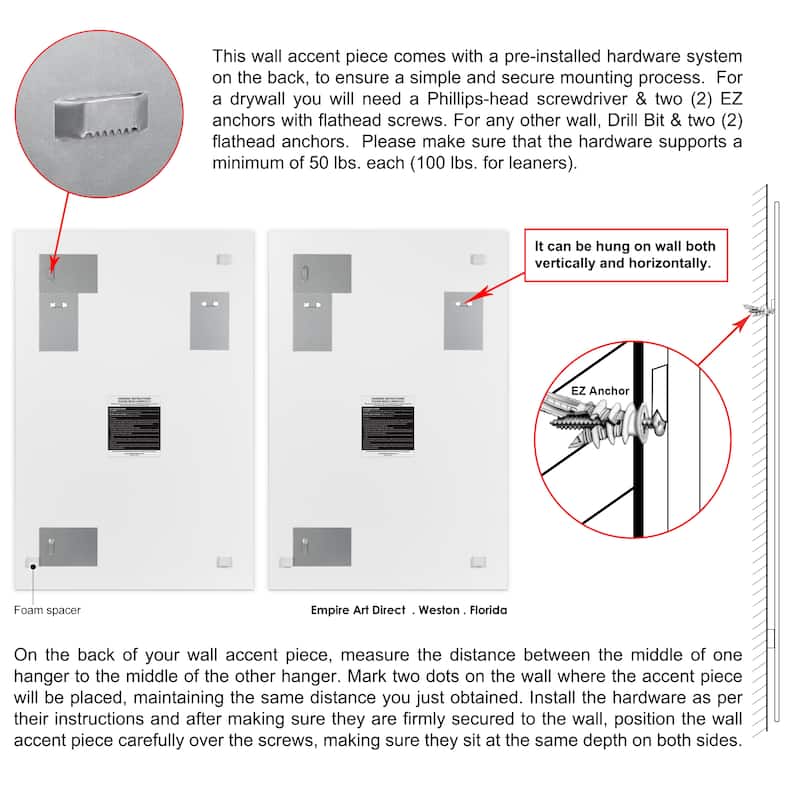 "Bold Shape Shift I & II" Frameless Free-Floating Reverse Printed Tempered Art Glass