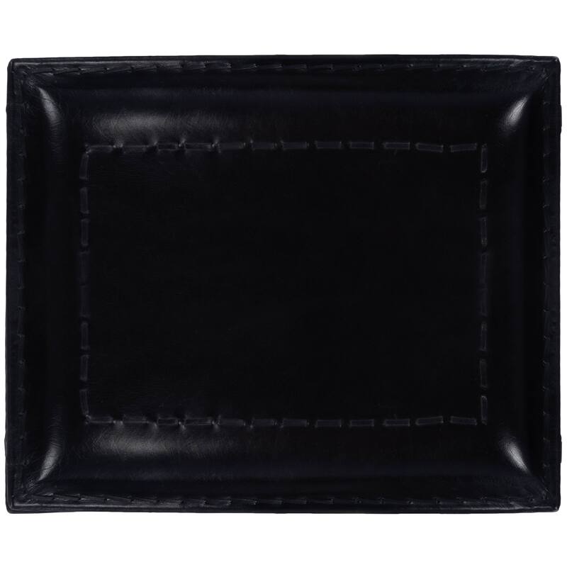Handmade Butler Melton Leather Stool (India)
