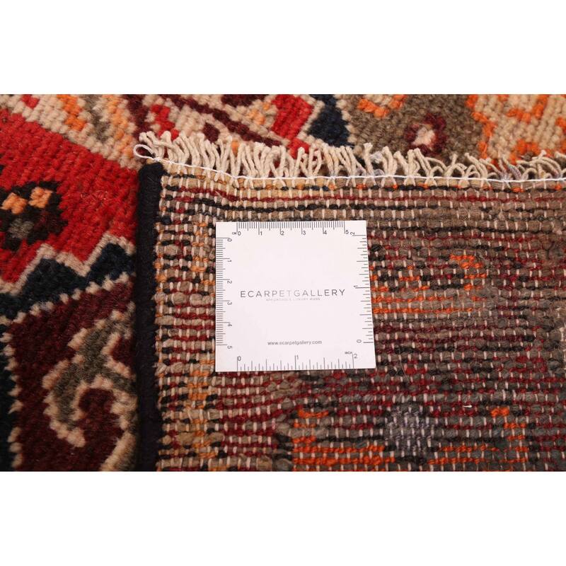 ECARPETGALLERY Hand-knotted Kayseri Vintage Dark Red Wool Rug - 4'3 x 6'7