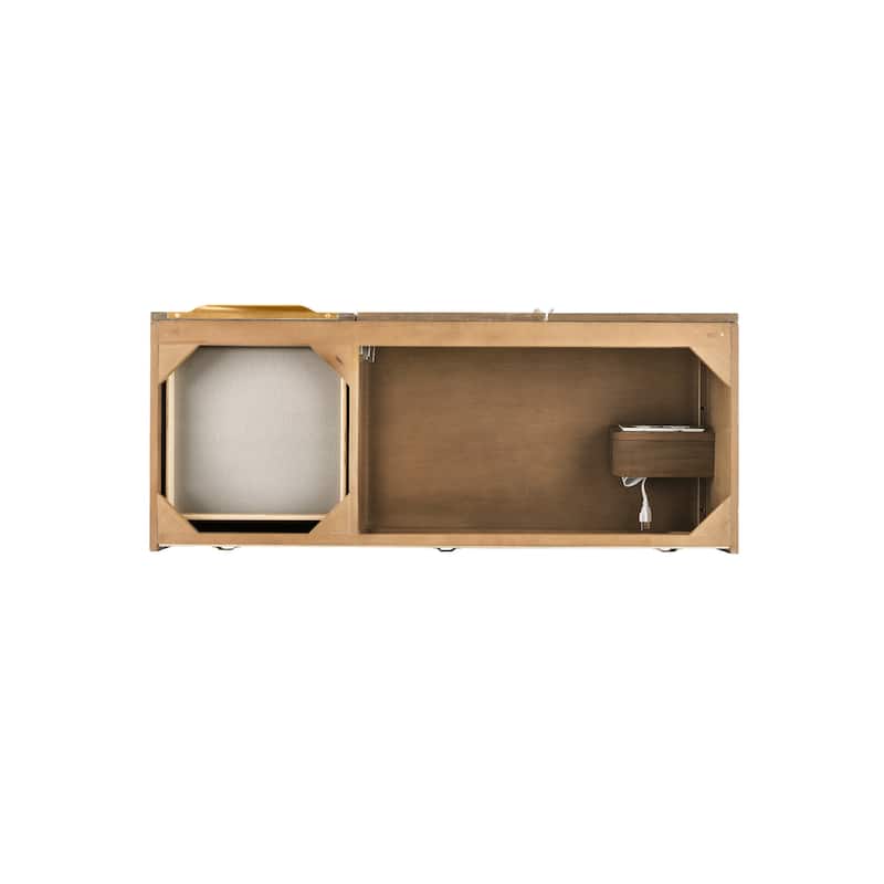 James Martin Vanities Columbia 48" Single Vanity, Latte Oak with Radiant Gold Hardware