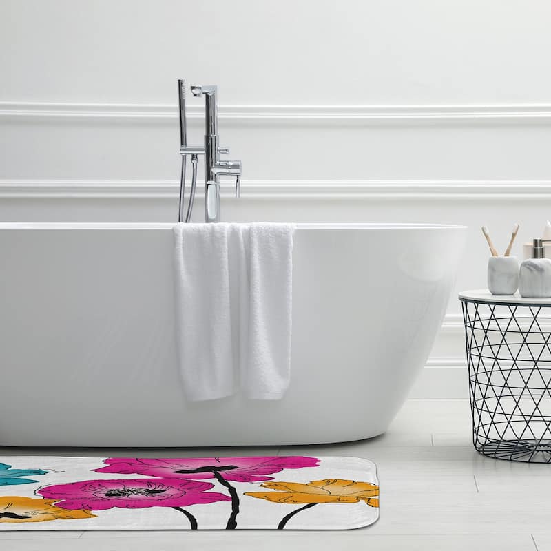 Popping Poppies Bathmat