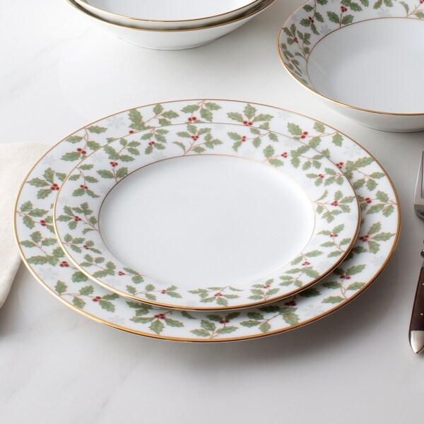 Noritake Holly & Berry Gold 5-Piece Place Setting, Service for 1