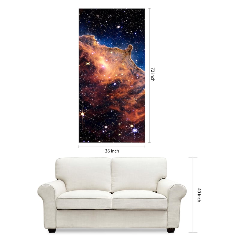 Empire Art Direct the Carina Nebula A Printed Tempered Glass Wall Art - Multi-Color