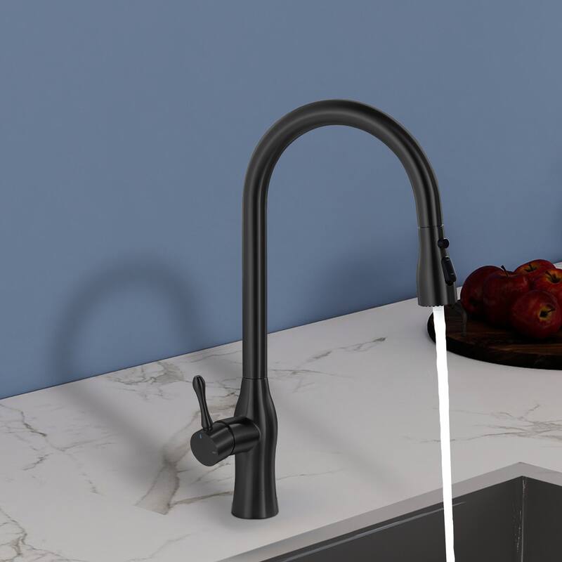 Topcraft Single Handle Pull Down Kitchen Sink Faucet