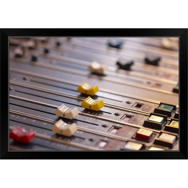"Studio mixer" Black Framed Print