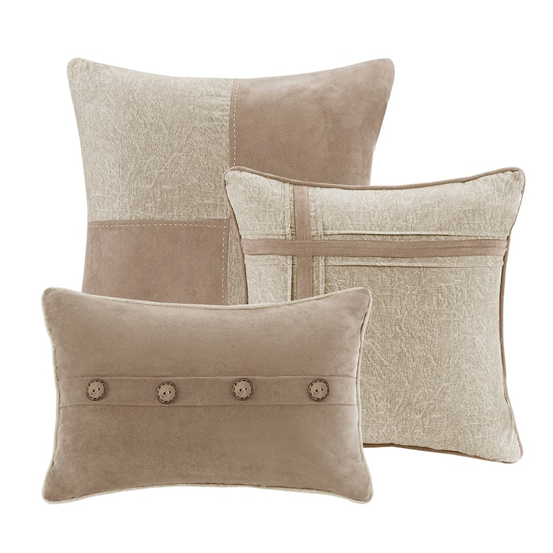 Madison Park Westbrook 7 Piece Faux Suede Comforter Set