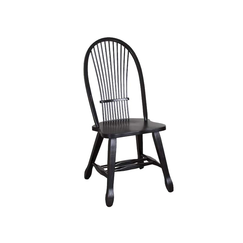Treasures Rustic Oak Black Sheaf Back Dinette Set (5 Pieces)