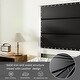 preview thumbnail 6 of 7, King Size Upholstered Platform Bed with Headboard, Charging Station and LED