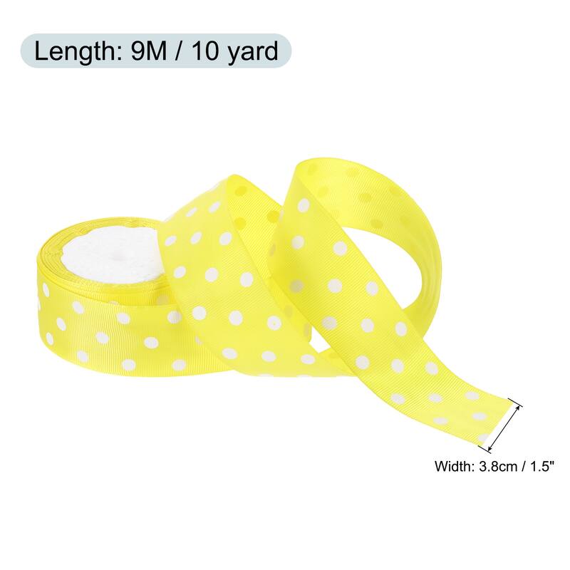 Grosgrain Ribbons with Dots Ribbon Bow Decoration