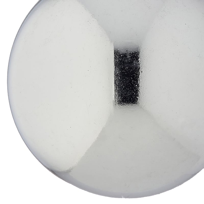 80mm Wired Shatterproof Plastic Shiny Ball Ornament Set of 12