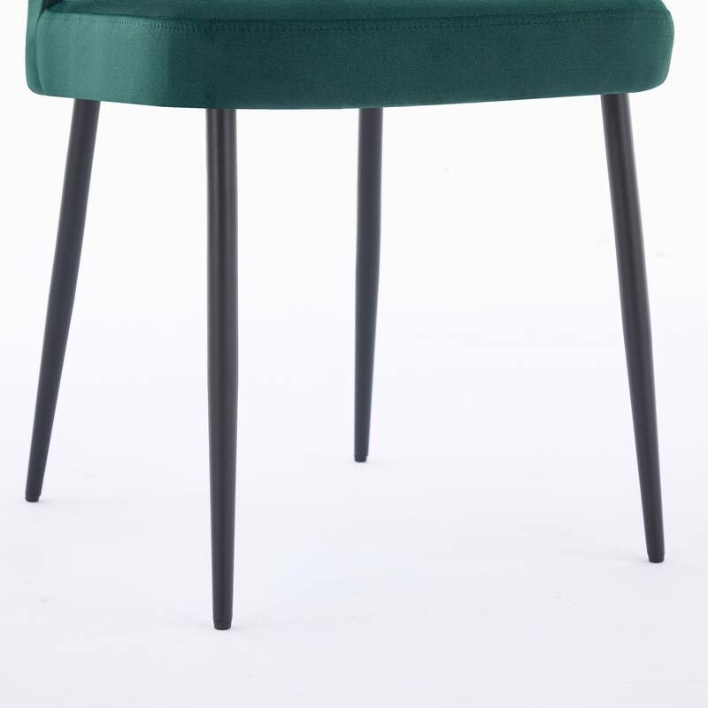 Modern Metal Frame Dining Chair Set of 2 with Sponge Seat 300lb Capacity 41.34" Height