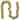 Shatterproof 3-Finish Christmas Ball Garland - 6' x 3.5" - Gold - Unlit