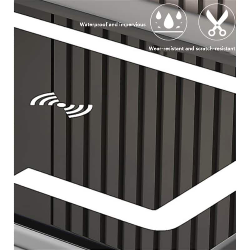 Modern Nightstand Smart with 2 Drawers and Charging Station
