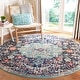 preview thumbnail 13 of 86, SAFAVIEH Madison Sabire Boho Medallion Distressed Rug 11' x 11' Round - Black/Teal