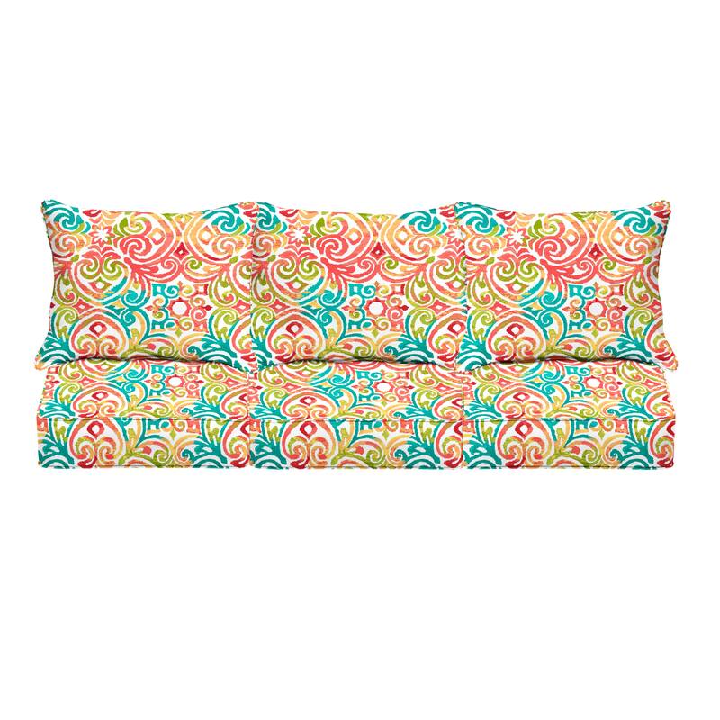 Multi Corded Deep Seating Sofa Pillow and Cushion Set
