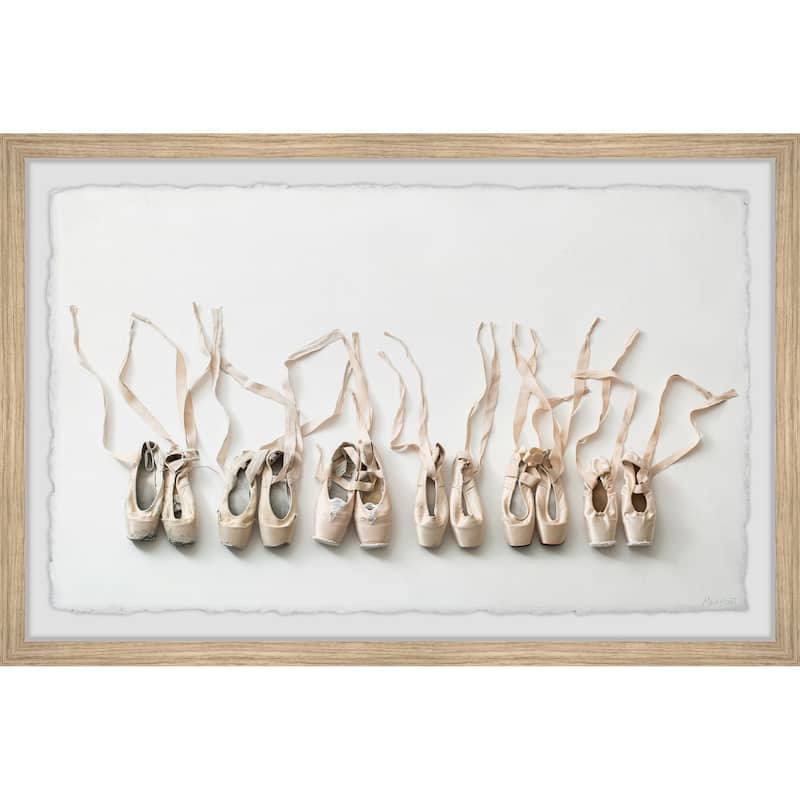 'Ballerina Shoes' Framed Painting Print